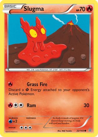 Slugma (22/160) [XY: Primal Clash] Reverse Holofoil