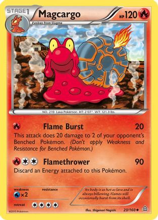 Magcargo (23/160) [XY: Primal Clash] Reverse Holofoil