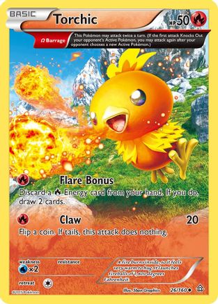 Torchic (26/160) [XY: Primal Clash] Reverse Holofoil