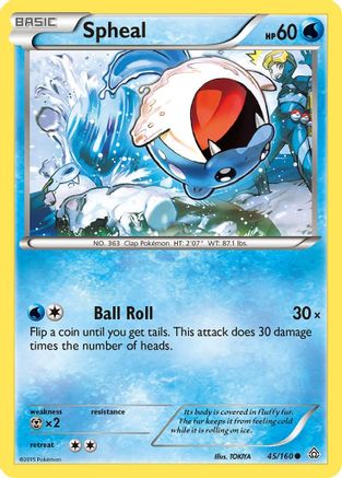 Spheal (45/160) [XY: Primal Clash] Reverse Holofoil