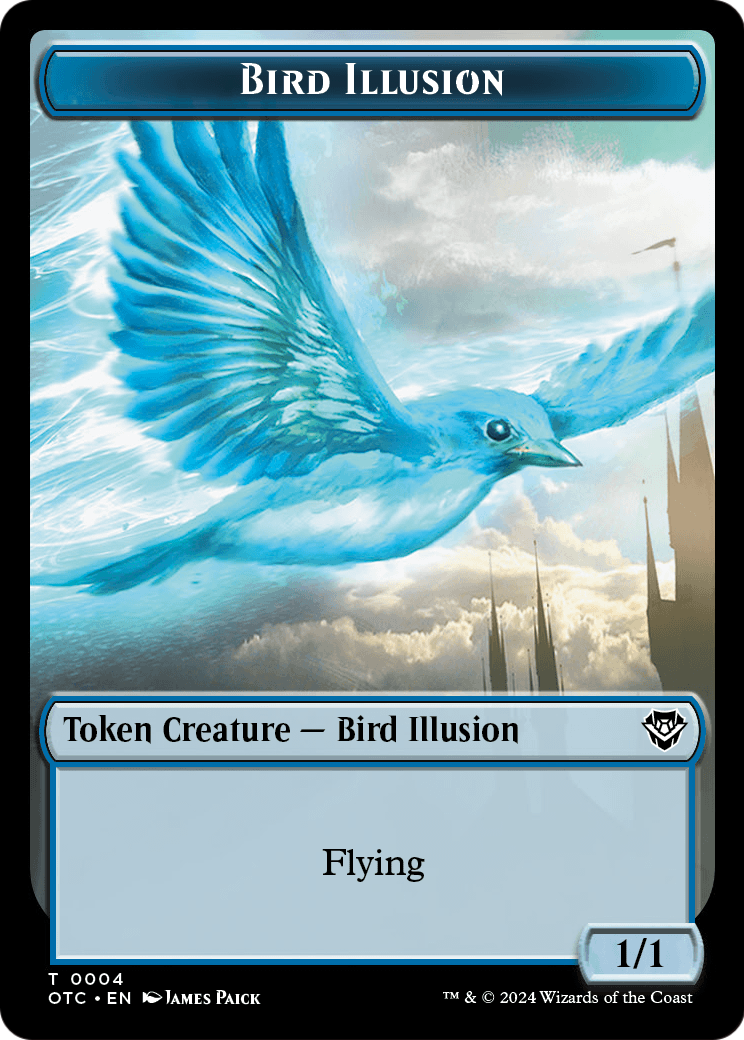 Bird Illusion  [Outlaws of Thunder Junction Commander Tokens]