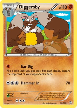 Diggersby (90/160) [XY: Primal Clash] Reverse Holofoil