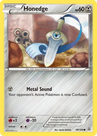 Honedge (98/160) [XY: Primal Clash] Reverse Holofoil