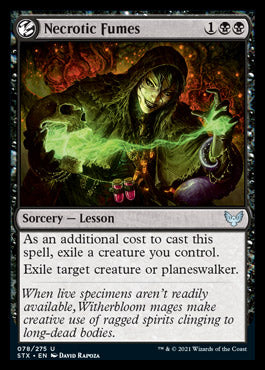 Necrotic Fumes [Strixhaven: School of Mages] Foil