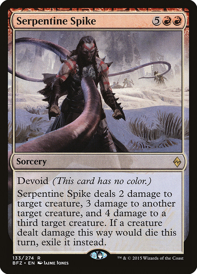 Serpentine Spike [Battle for Zendikar] Foil