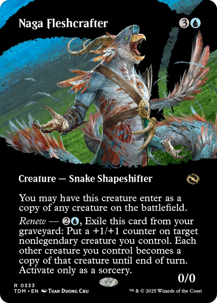 Naga Fleshcrafter (Borderless) [Tarkir: Dragonstorm] Foil