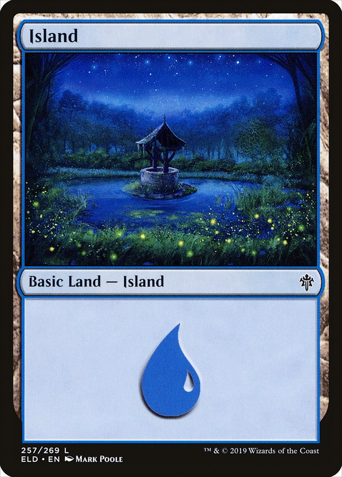 Island (257) [Throne of Eldraine] Foil