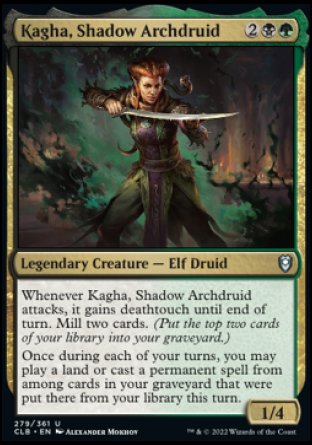 Kagha, Shadow Archdruid [Commander Legends: Battle for Baldur's Gate] Foil