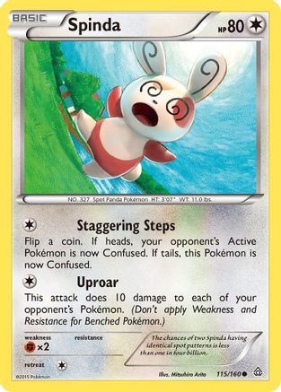 Spinda (115/160) [XY: Primal Clash] Reverse Holofoil