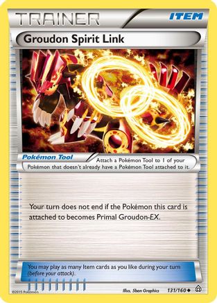 Groudon Spirit Link (131/160) [XY: Primal Clash] Reverse Holofoil
