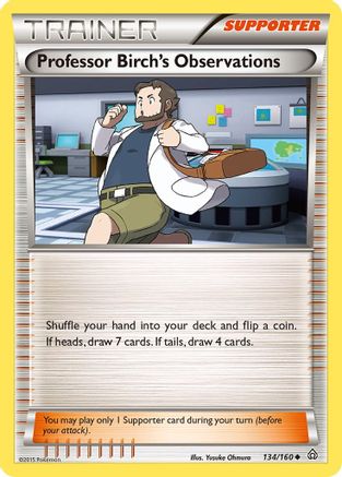 Professor Birch's Observations (134/160) [XY: Primal Clash] Reverse Holofoil