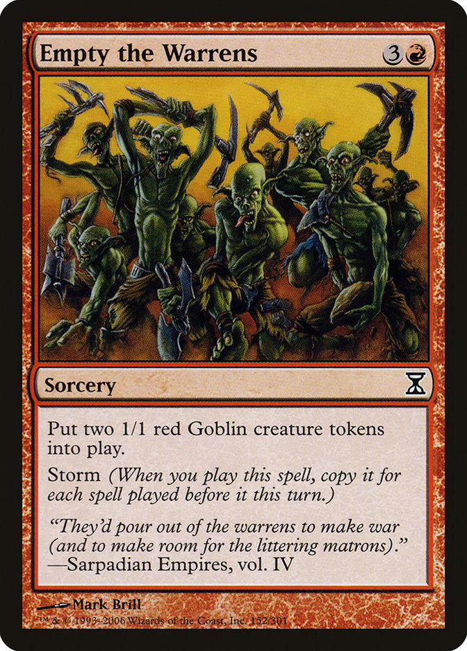 Empty the Warrens [Time Spiral] Foil