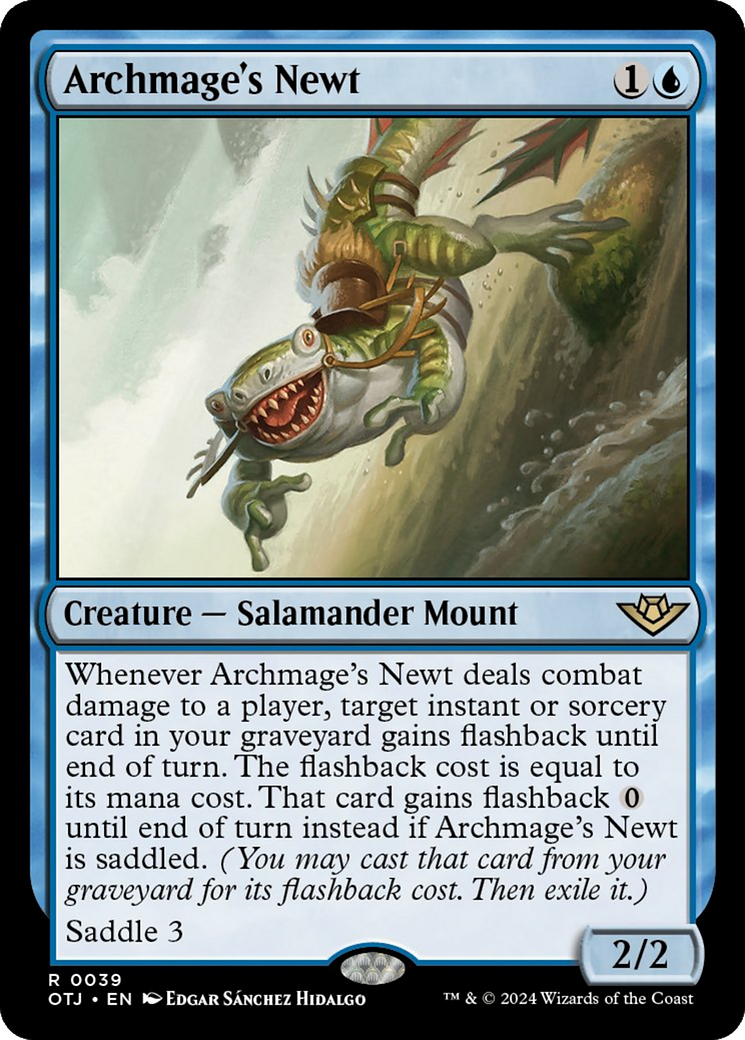 Archmage's Newt [Outlaws of Thunder Junction] Foil