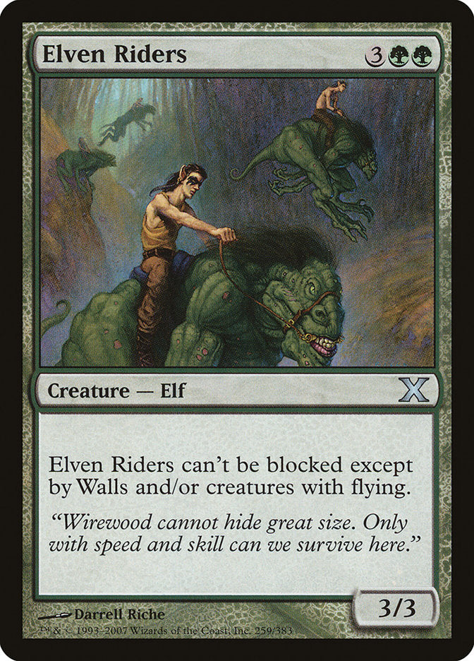 Elven Riders [Tenth Edition] Foil