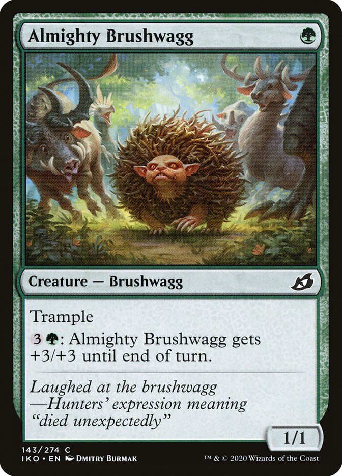Almighty Brushwagg [Ikoria: Lair of Behemoths] Foil