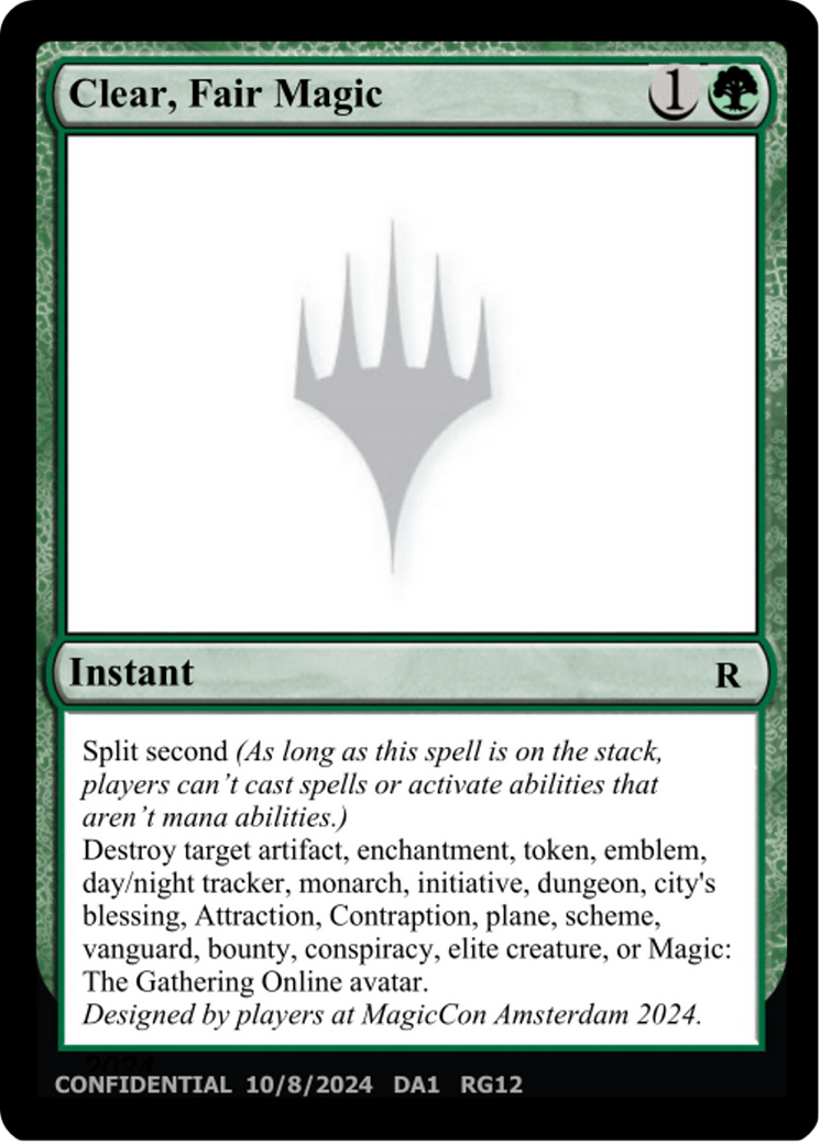Clear, Fair Magic  [Unknown Event]