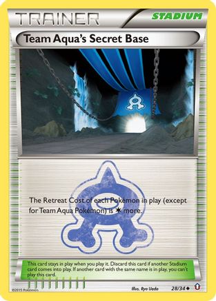 Team Aqua's Secret Base (28/34) [XY: Double Crisis] Reverse Holofoil