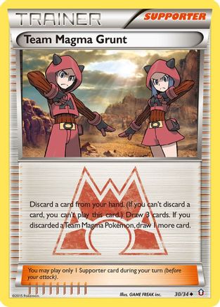 Team Magma Grunt (30/34) [XY: Double Crisis] Reverse Holofoil