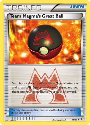 Team Magma's Great Ball (31/34) [XY: Double Crisis] Reverse Holofoil