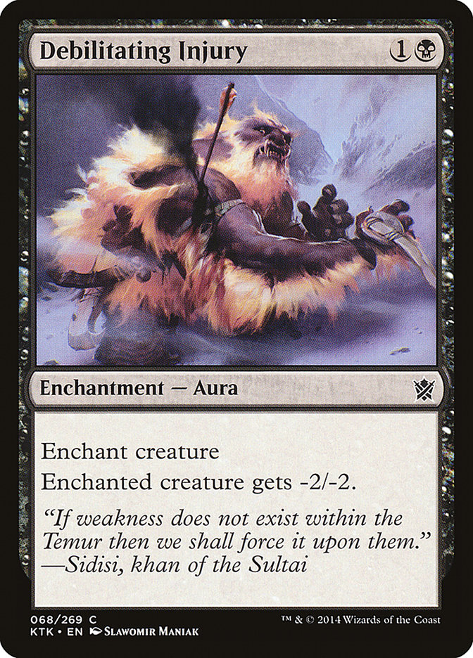 Debilitating Injury [Khans of Tarkir] Foil