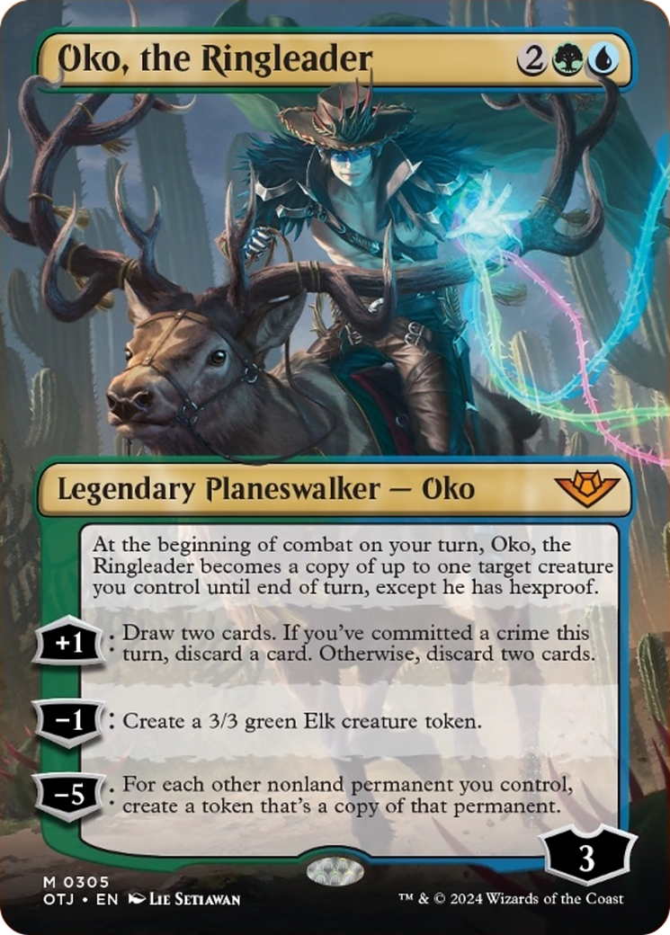 Oko, the Ringleader (Borderless) [Outlaws of Thunder Junction] Foil