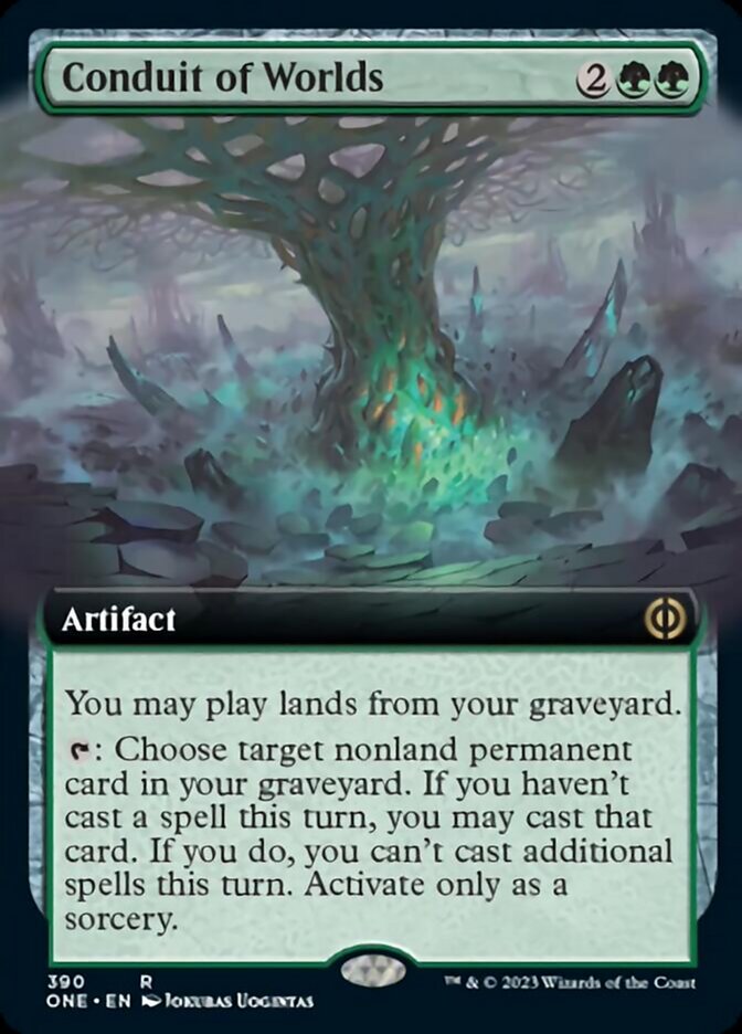 Conduit of Worlds (Extended Art) [Phyrexia: All Will Be One] Foil
