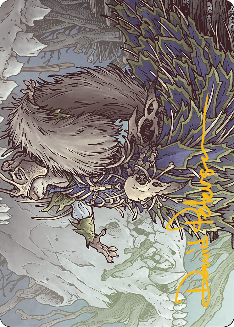 Camellia, the Seedmiser // Camellia, the Seedmiser  [Bloomburrow Art Series] (Borderless) Foil