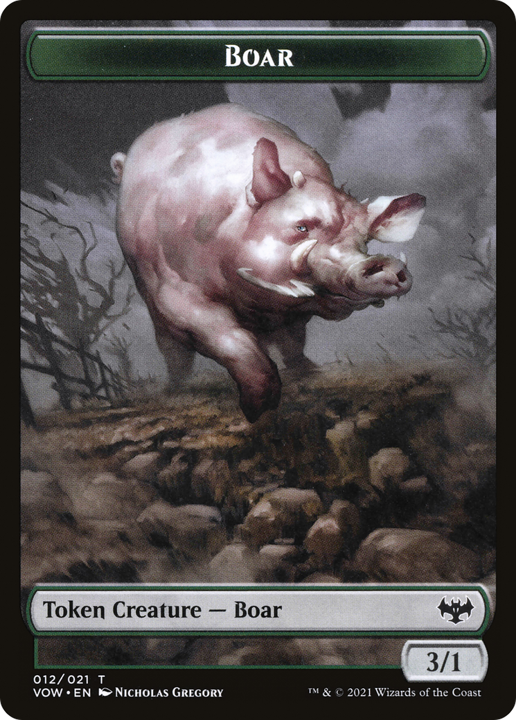 Boar  [Innistrad: Crimson Vow Tokens] Foil