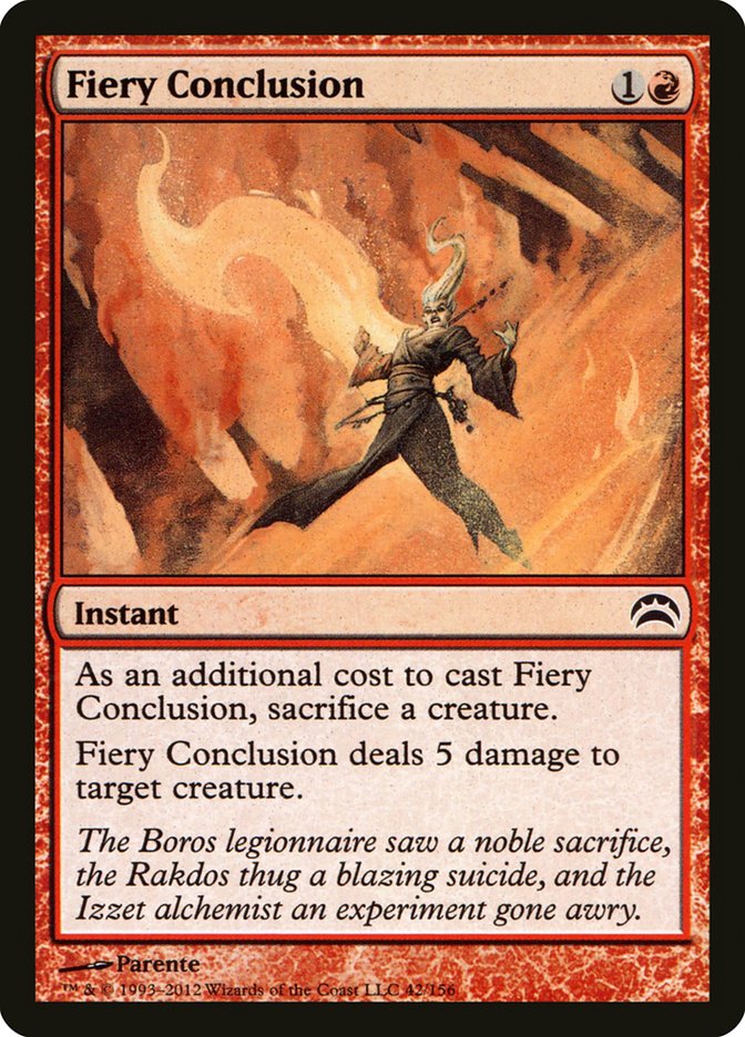 Fiery Conclusion [Planechase 2012] Foil