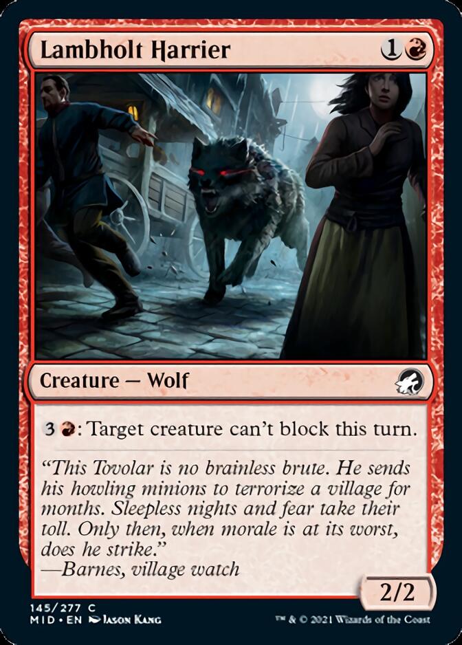 Lambholt Harrier [Innistrad: Midnight Hunt] Foil