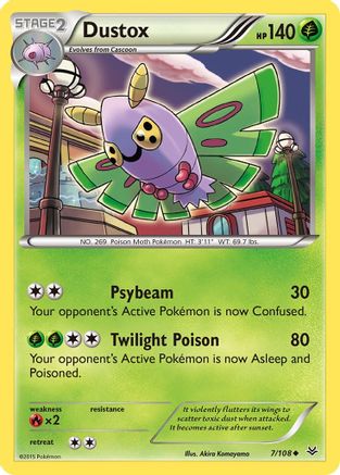 Dustox (7/108) [XY: Roaring Skies] Reverse Holofoil