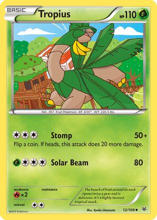 Tropius (12/108) [XY: Roaring Skies] Reverse Holofoil