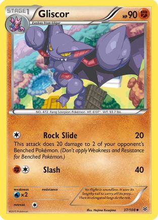 Gliscor (37/108) [XY: Roaring Skies] Reverse Holofoil