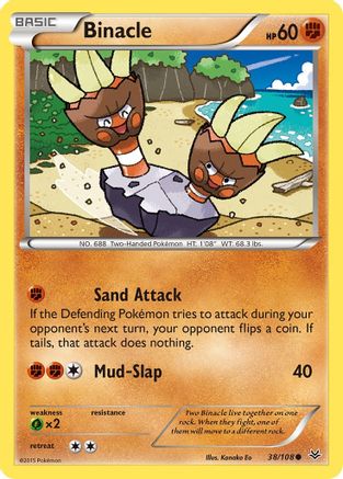 Binacle (38/108) [XY: Roaring Skies] Reverse Holofoil