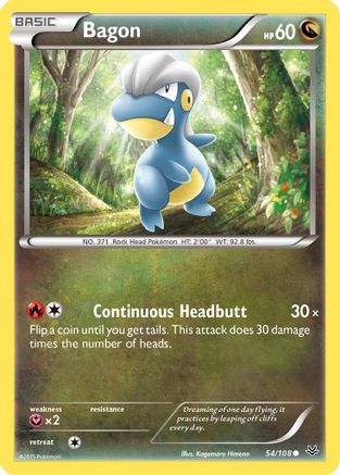 Bagon (54/108) [XY: Roaring Skies] Reverse Holofoil