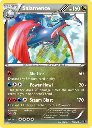 Salamence (57/108) [XY: Roaring Skies] Reverse Holofoil