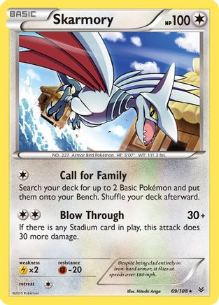 Skarmory (69/108) [XY: Roaring Skies] Reverse Holofoil