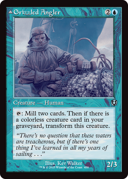 Grizzled Angler // Grisly Anglerfish (Retro Frame) [Innistrad Remastered] Foil