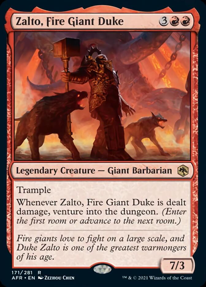 Zalto, Fire Giant Duke [Dungeons & Dragons: Adventures in the Forgotten Realms] Foil