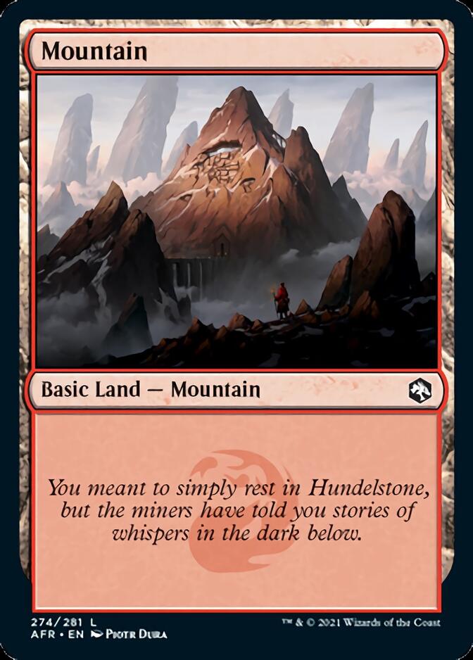 Mountain (274) [Dungeons & Dragons: Adventures in the Forgotten Realms] Foil
