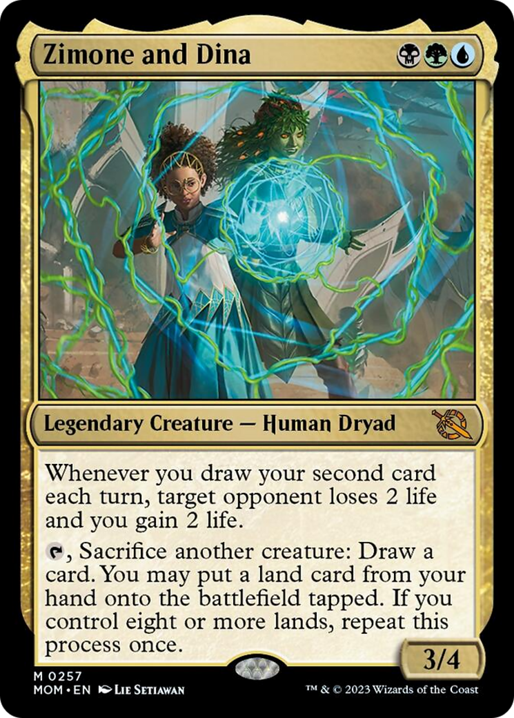 Zimone and Dina [March of the Machine] Foil