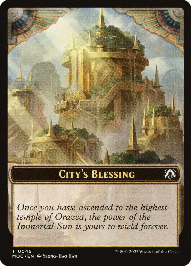 City's Blessing  [March of the Machine Commander Tokens]