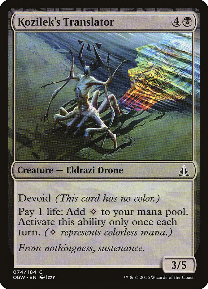 Kozilek's Translator [Oath of the Gatewatch] Foil