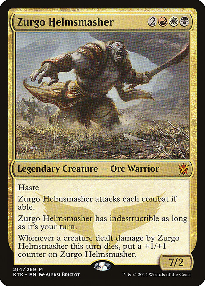 Zurgo Helmsmasher [Khans of Tarkir] Foil