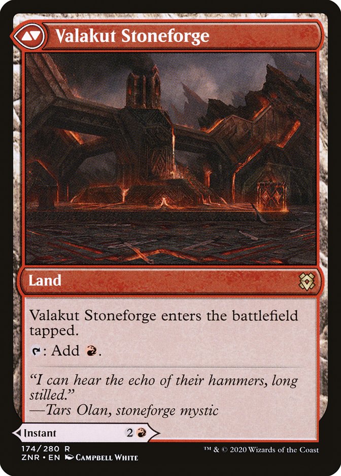 Valakut Awakening // Valakut Stoneforge [Zendikar Rising] Foil