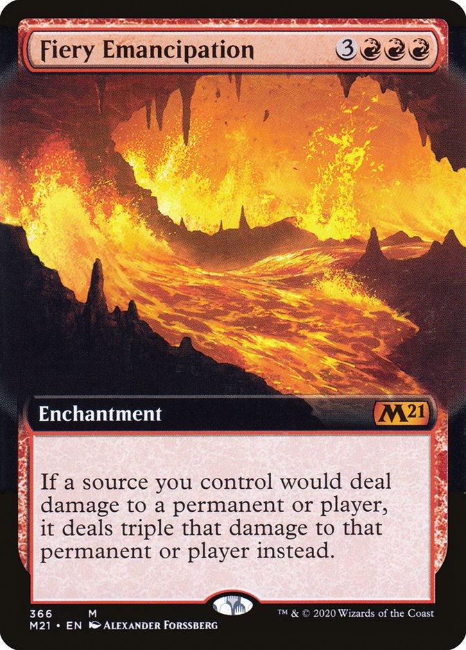 Fiery Emancipation (Extended Art) [Core Set 2021] Foil