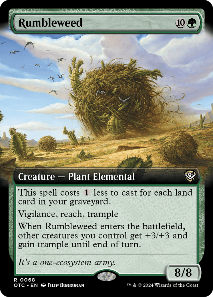 Rumbleweed (Extended Art) [Outlaws of Thunder Junction Commander] Foil