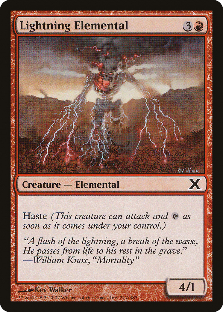 Lightning Elemental  [Tenth Edition]