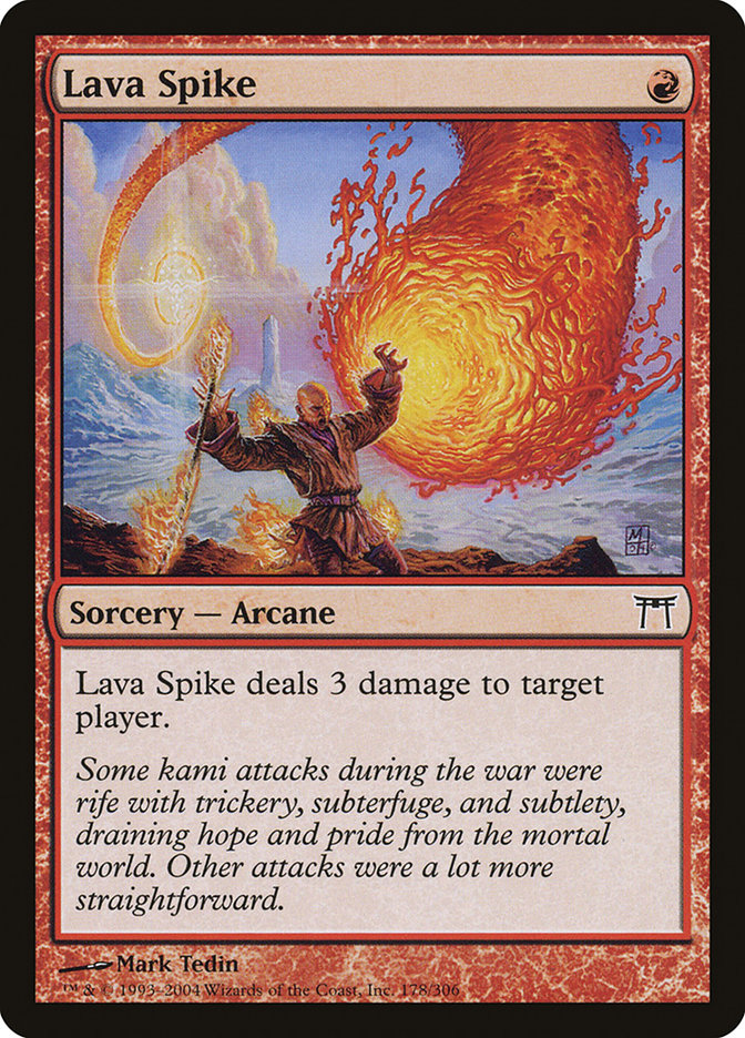 Lava Spike [Champions of Kamigawa] Foil