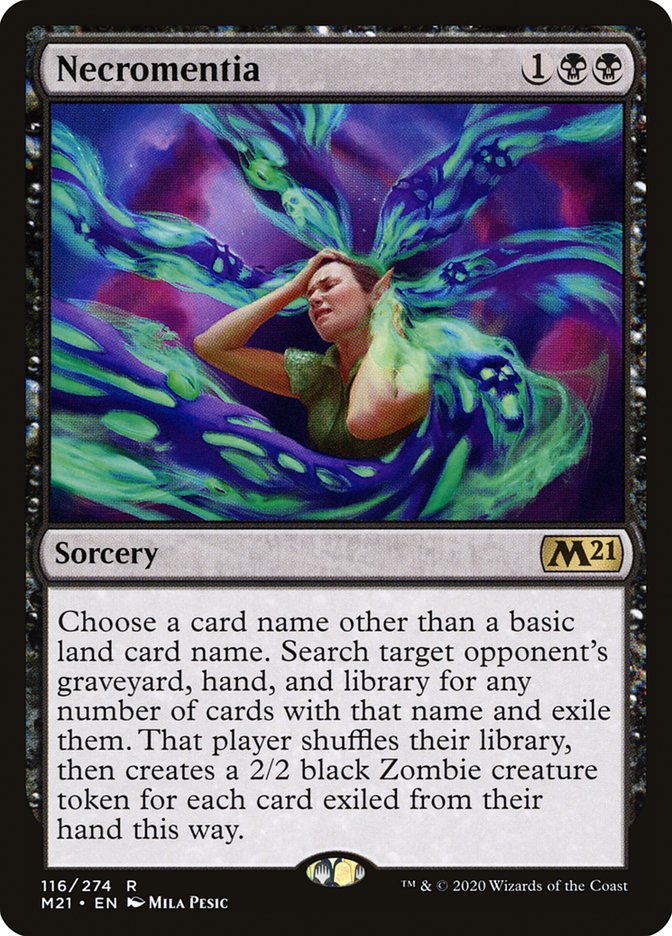 Necromentia [Core Set 2021] Foil